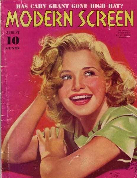 MODERN SCREEN magazine cover Issue 105 August 1939